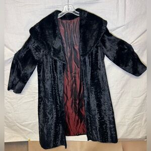 Vintage Montroy Black Ladies Coat